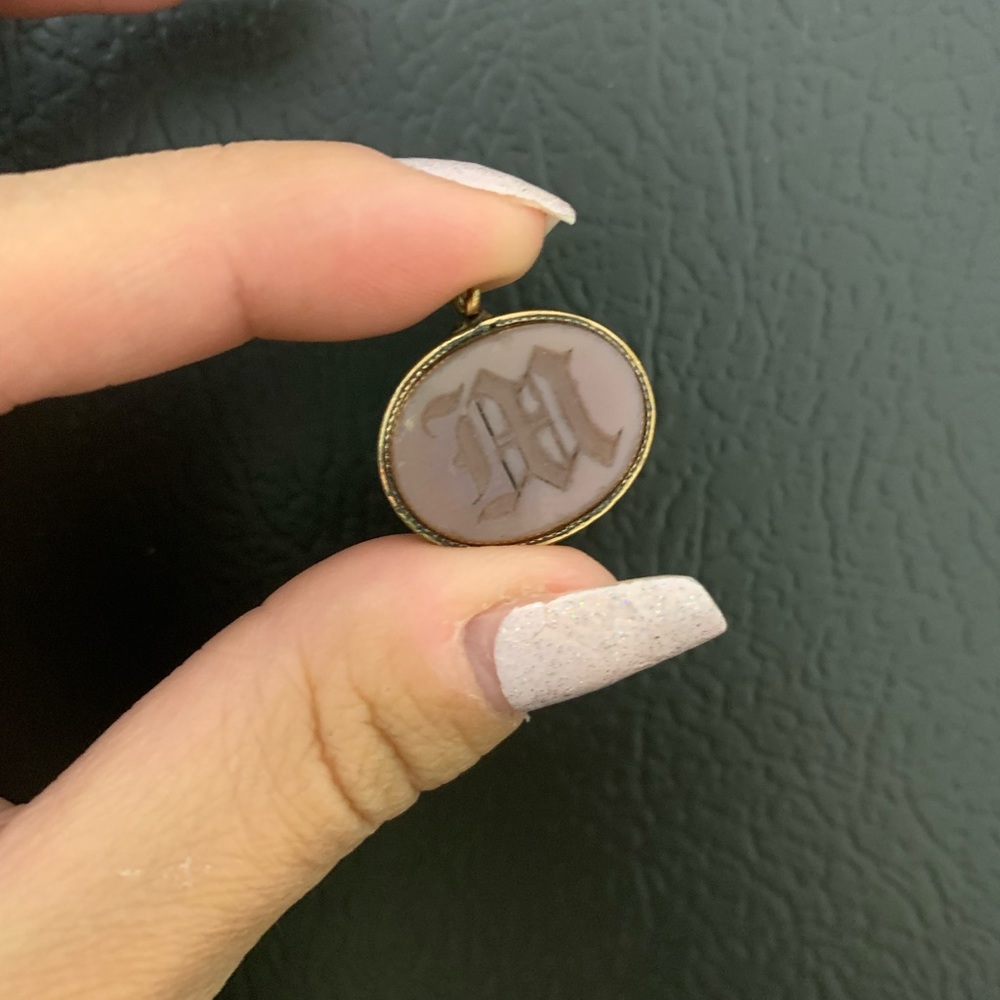M Stone Pendant